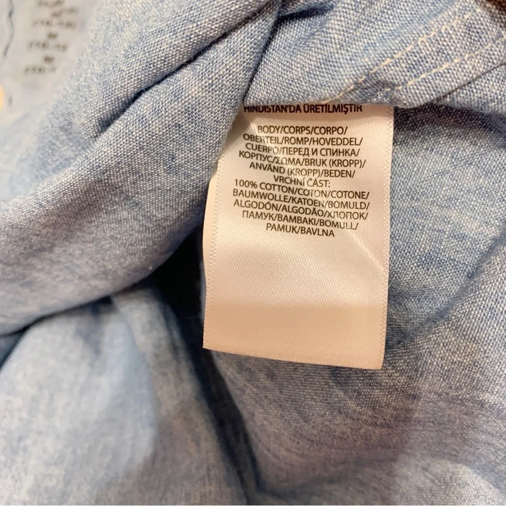 Polo Ralph Lauren boy's NWT chambray Button-Down Shirt Size M(10-12)‎